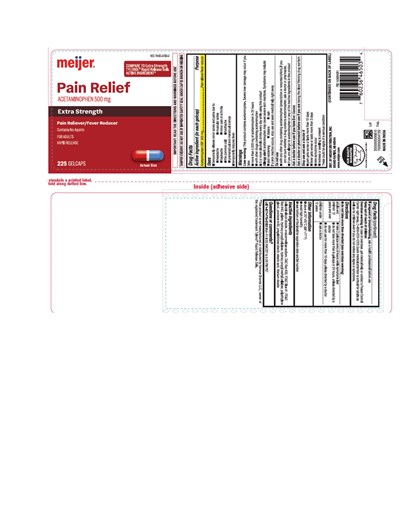 Pain Relief Acetaminophen 500mg (Mjr Acetaminophen500mg 225ct Page 0001)